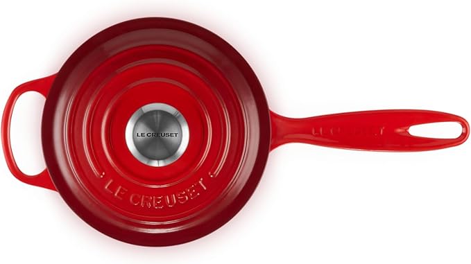Le Creuset Enameled Cast Iron Signature Saucepan, 1.75 qt., Cerise