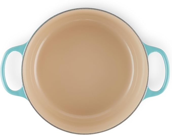 Le Creuset Enameled Cast Iron Signature Round Dutch Oven, 5.5 qt., Caribbean