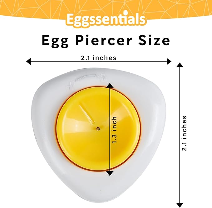 Eggssentials Egg Piercer to Cook Hard Boiled Eggs - Sturdy Base and Sharp Pin to Pierce Raw Eggs.