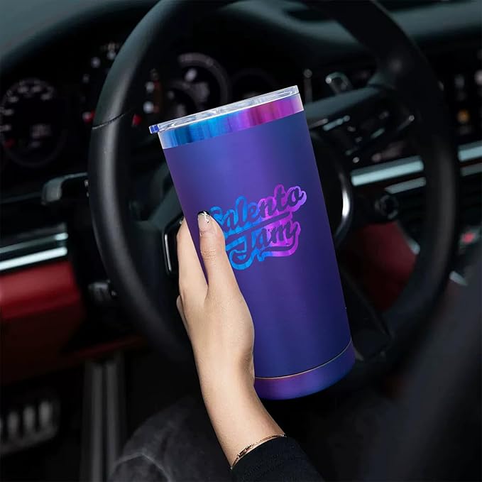 20 oz Tumbler Bulk 12 Pack Stainless Steel Tumblers with Lids and Straws, Double Wall Vacuum Insulated Travel Coffee Mug for Laser Engrave, Powder Coated Cups for Hot and Cold Drinks (Blue,12 pack)