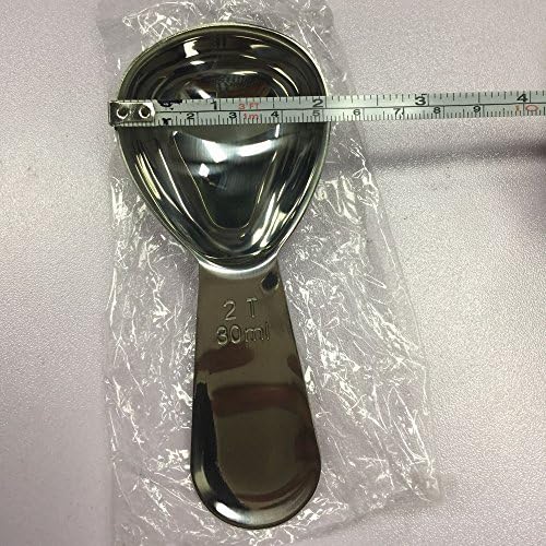 CoaGu 1pc 30ml Coffee Scoop: Premium 18/8 Stainless Steel 2Tbsp Tablespoon for Accurate Coffee Brewing and Baking