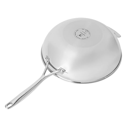 Henckels Paradigm Ceramic 12-inch Stainless Steel Dual Performance Wok with Lid