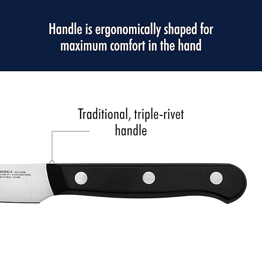 HENCKELS Solution Razor-Sharp 7-pc Knife Set, Chef Knife, Bread Knife,German Engineered Informed by 100+ Years of Mastery, Brown