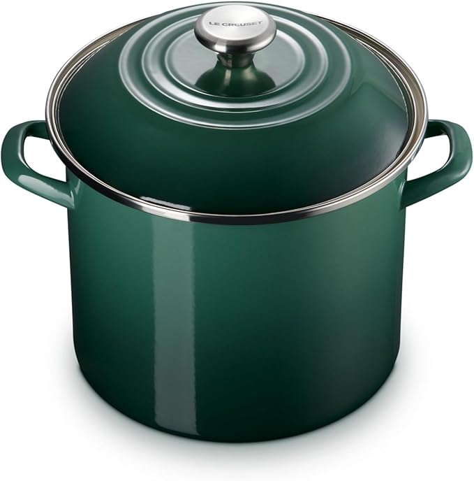 Le Creuset Enamel on Steel Traditional Stockpot, 10 qt., Artichaut with Stainless Steel Knob