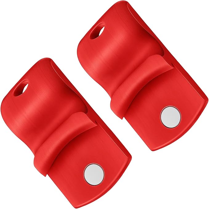 2 Pack Red Mason Jar Lid Opener, Mason Jar Opener, Canning Jar Opener Tool, Easy Grip Design for Tight Lids, Durable Material