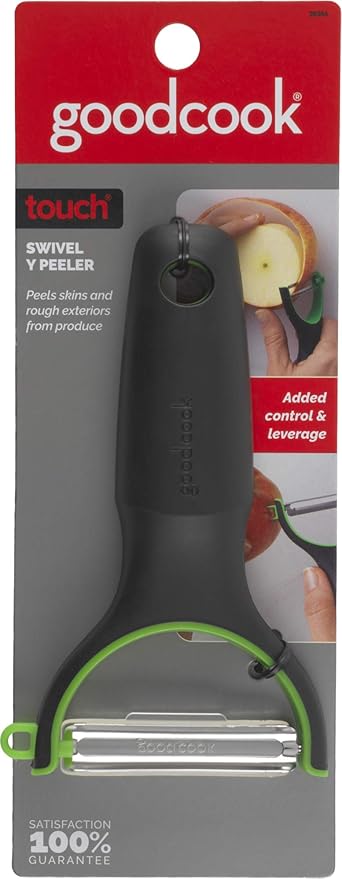 Goodcook Straight Blade Y-Shaped Peeler, Black