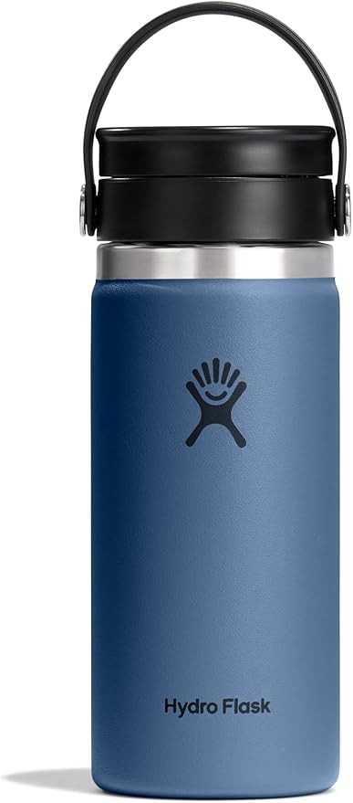 Hydro Flask Flex Sip Coffee Tumbler – Insulated Stainless Steel, Non Spill, Leak Proof Travel Coffee Cup 16 Oz Harbor Blue