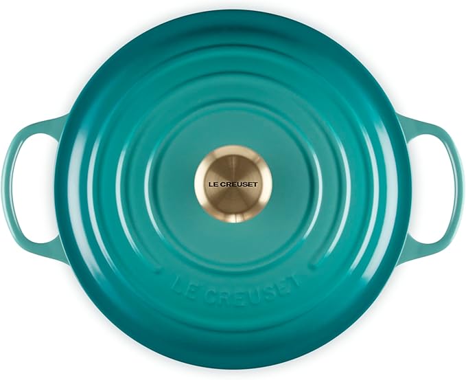 Le Creuset Enameled Cast Iron Signature Deep Round Oven, 6.5 qt., Riviera