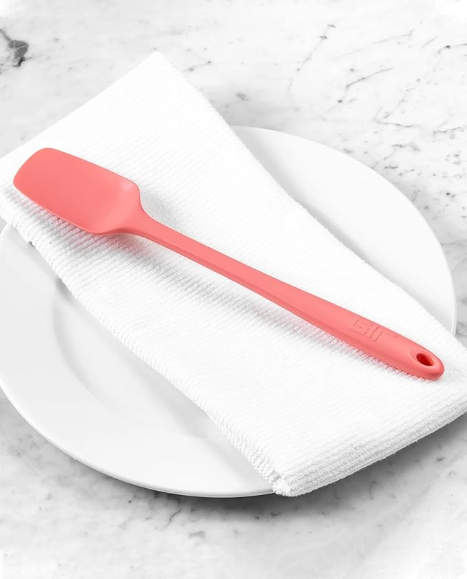 GIR: Get It Right Mini Spoonula Silicone Spatula - 8-Inch Slate - Heat-Resistant Up to 425°F - Non-Stick Seamless Food Grade Silicone - Scraper for Mixing, Baking & Serving