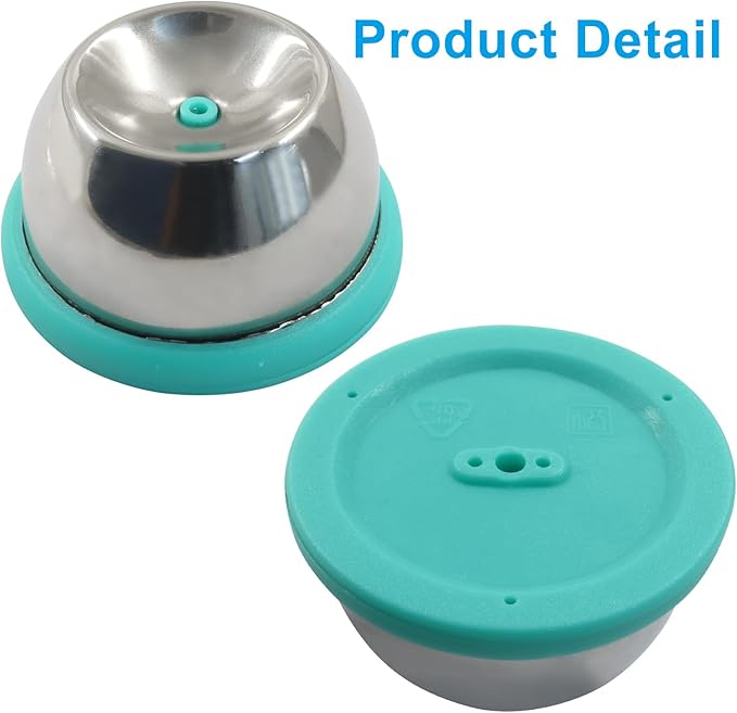 Stainless Steel Egg Piercer with Retractable Pin - Egg Poker Tool for Perfect Hard Boiled Eggs Every Time, Easy Raw Egg Shell Puncher for Quick Peeling (Green)