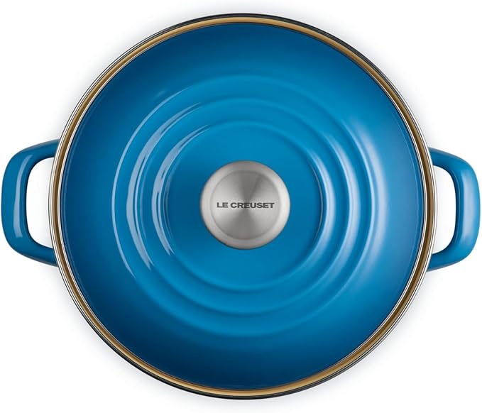 Le Creuset Enamel on Steel Traditional Stockpot, 8 qt., Marseille with Stainless Steel Knob