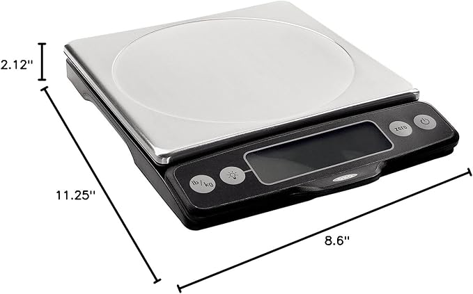 OXO Good Grips Stainless Steel Food Scale with Pull-Out Display, 11-Pound NEWER VERSION AVAILABLE
