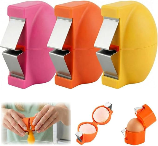 3 Pcs Egg Shell Opener, Egg Separator Egg Cracker Egg Peeler for Raw Eggs, Hard Boiled Egg Peeler Tool for Cutting Eggs,Quickly Cutting Off Eggs Breaker Kitchen Gadgets for Cooking Bakery