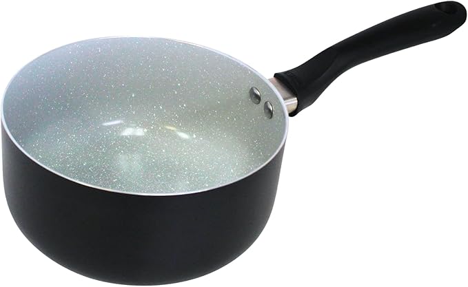 IMUSA 2.0 Qt PFAS Free Ceramic Nonstick Saucepan, Small Pot for Sauces, Gravies, Soups, Stews, Boiling & Heating, Aluminum Cookware with Cool-Touch Handle