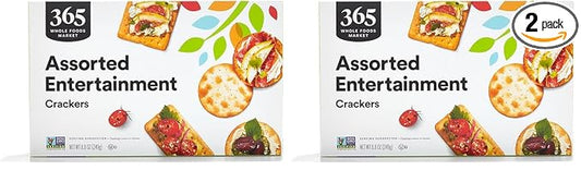365 by Whole Foods Market, Assorted Entertaining Crackers, 8.8 Ounce (Pack of 2)