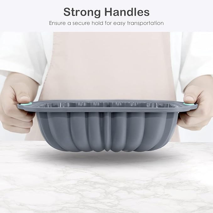 Silicone Bread Loaf Pan, Non-Stick Bread Pans for Homemade Bread, Silicone Baking Mold with Metal Reinforced Frame More Strength for Long-Lasting Performance