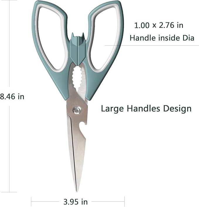 Bat and Cat Shaped Large Handles Kitchen Scissors for Women Gifts, Halloween Scissors Utensils, Kitchen Accessories for Vegetables & Meat Cutting, Comfortable Ergonomic Fit for Office