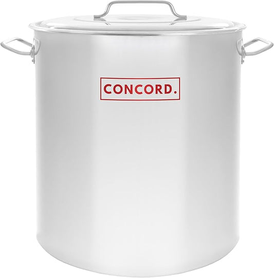 Concord Cookware Stainless Steel Stock Pot Kettle, 60-Quart