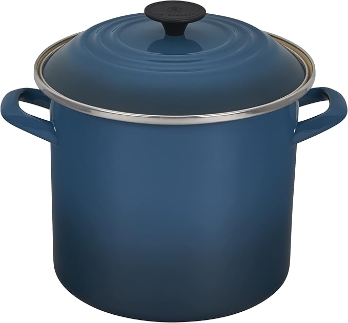 Le Creuset Enamel On Steel Stockpot, 8 qt., Deep Teal