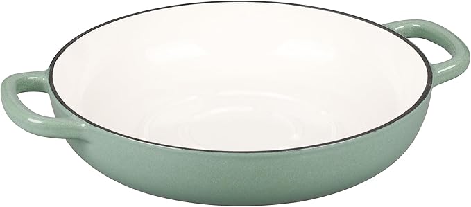 Enameled Cast Iron Dutch Oven Pot with Lid, Round Bread Oven for Homemade Sourdough Bread Baking, 6 Quart, Sage Green
