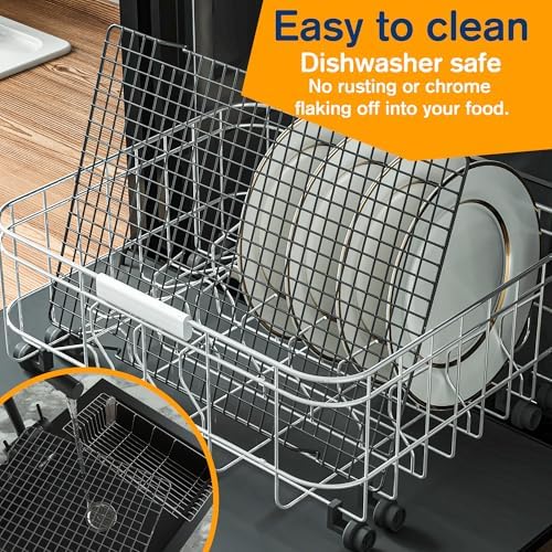 2 PCS Cooling Racks for Cooking and Baking, 11.65''x16.85'', Black