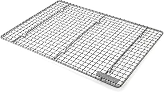 KitchenAid Nonstick Swiss Engineered Aluminized Steel Cooling Rack, Dishwasher Safe, Contour Silver, 13x18 Inch