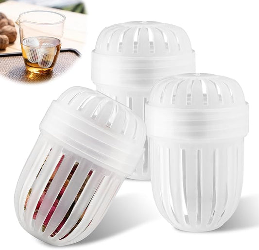 3 Pcs Fruit Infuser Insert, Tea Infuser Replacement for Wide Mouth Bottles, Strainer Ball Diffuser Basket for Loose Leaf Tea/Coffee/Fruit, Compatible with St-anley/Hy-dro Flask Wide Mouth Bottles