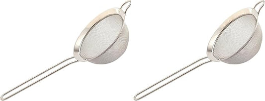 Norpro Stainless Steel Strainer, 4-inch, Silver (Pack of 2)
