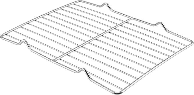 4 Pack 10 × 8 x 0.8 Inch Metal Grate Cooling Rack, Stainless Steel Small Wire Cooling Rack, Rectangle Baking Cooling Rack for Cooking, Fits Small Toaster Oven, Dishwasher Safe
