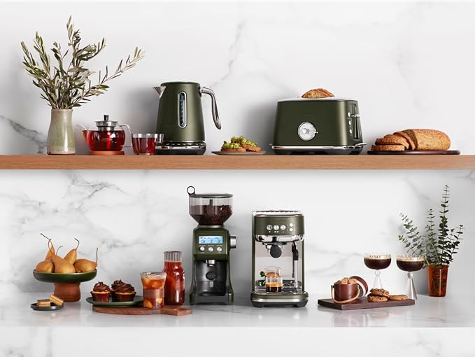 Breville BCG820OLT Smart Grinder Pro for Coffee and Espresso, Olive Tapenade