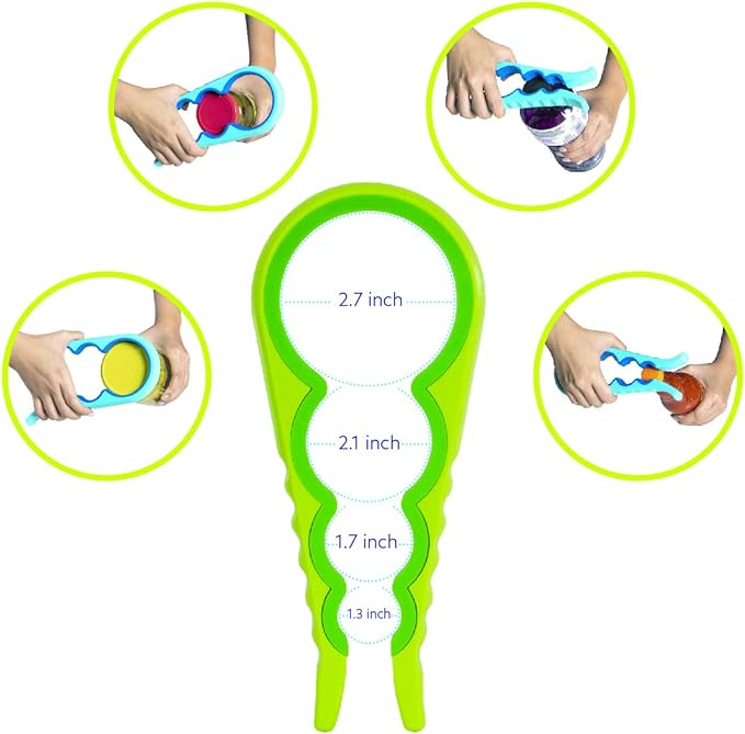 Evriholder Easi-Twist 2pk, Easy Grip Jar Openers, Pack of 2, Colors May Vary