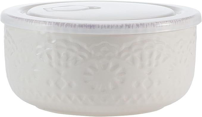 Pfaltzgraff Chateau Storage Bowls, 6 inch, Cream