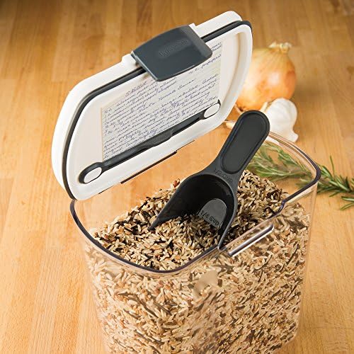 ProKeeper 2.5-Quart Grain Storage Container with Hinged Lid, Clear – BPA-Free, Airtight Seal, 5.5 x 7.65 x 7.25, 1 Piece (Pack of 3)