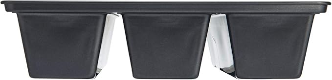 Chicago Metallic Professional Lasagna Trio Pan, Perfect for loaf breads, cakes and more 12.5 by 16 by 3 inches, Silver (Pack of 12)