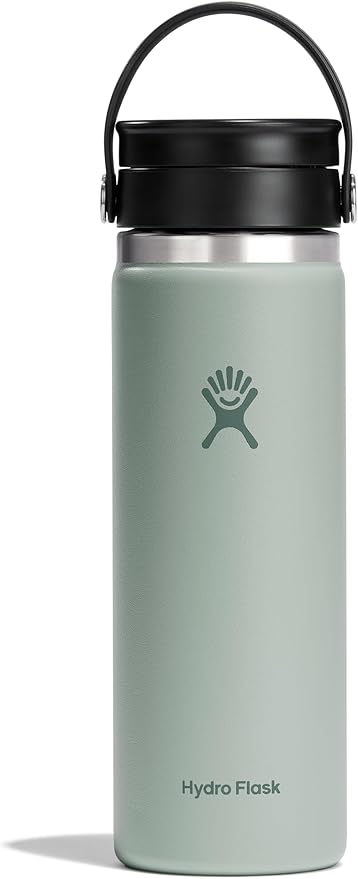 Hydro Flask Flex Sip Coffee Tumbler – Insulated Stainless Steel, Non Spill, Leak Proof Travel Coffee Cup 20 Oz Agave Green