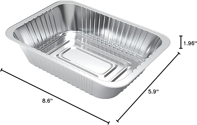 20 Pack Drip Pan Liners for Ninja OG850/OG951 Woodfire Outdoor Grill & Smoker - Compatible with OG800 and OG900 Series - Disposable Aluminum Foil Grease Tray,Silver