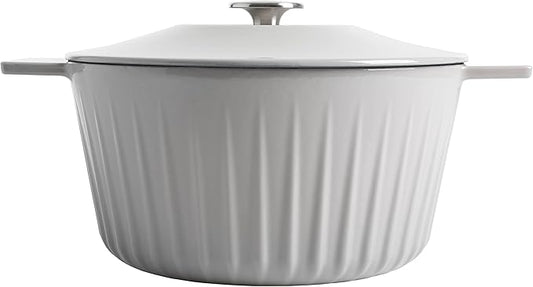 Martha Stewart Eastholm 3-Quart Enameled Cast Iron Dutch Oven - Grey