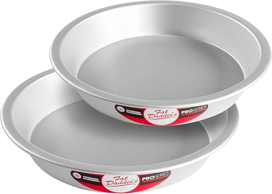Fat Daddio's PIE-9SET Anodized Aluminum Pie Pan, 9 x 1.5 Inch, Set of 2