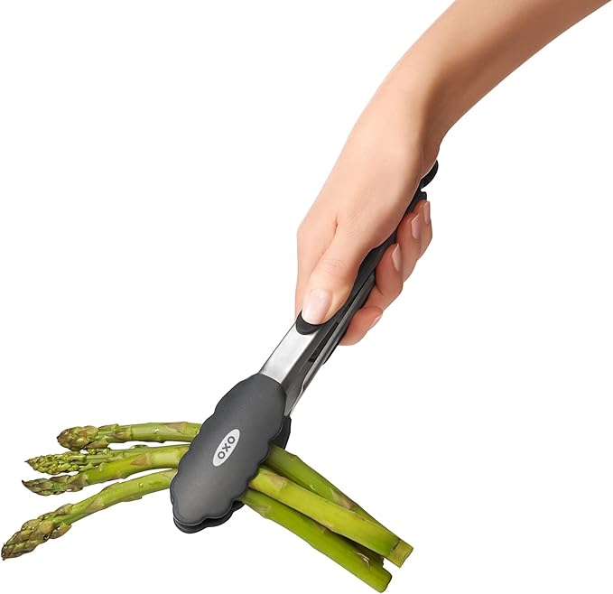 OXO Good Grips 9-Inch Tongs with Silicone Heads,(Pack of 2)