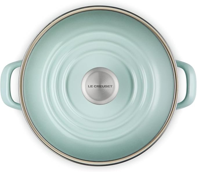 Le Creuset Enamel on Steel Traditional Stockpot, 8 qt., Sea Salt with Stainless Steel Knob