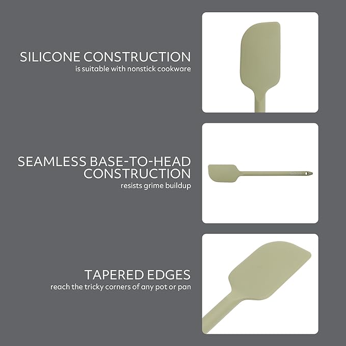 Sur La Table Kitchen Essential Mealcraft Silicone Spatula - Juniper Green