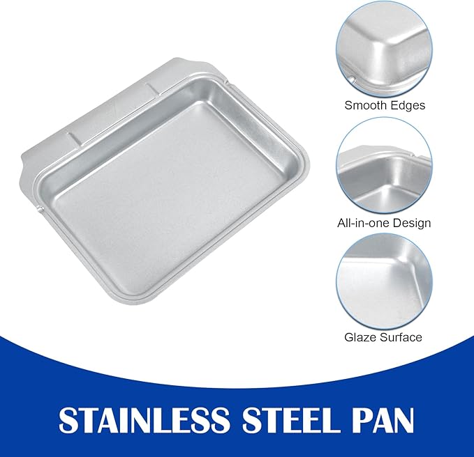 Grill Grease Tray for Ninja Woodfire OG700 Series Outdoor Grills Ninja OG751 OG701 Drip Pan, Non Disposable Stainless Steel Catch Pan for Ninja 7-1 Woodfire Electric Outdoor Grill & Air Fryer