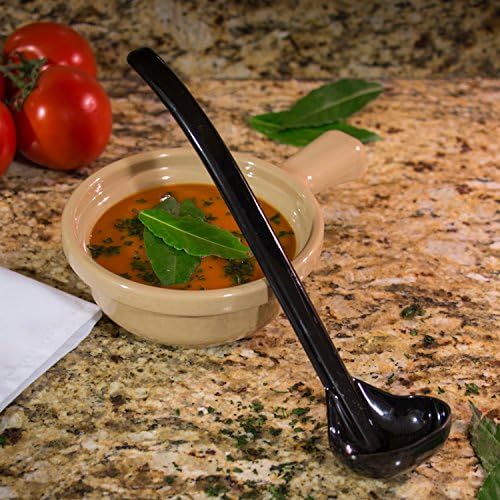CARLISLE FOODSERVICE PRODUCTS 029503 Carly Plastic Dressing/Serving Ladle, 1 oz./9.5", Black