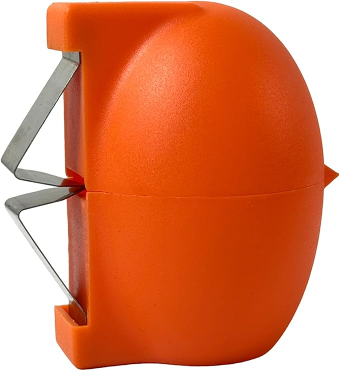 Egg Shell Opener ｜Eggs Peeler Shell Remover ｜Multifunctional Egg Separator for Raw and Hard-Boiled Eggs ｜ Portable Stainless Steel Egg Cracker Kitchen Tool (Orange)
