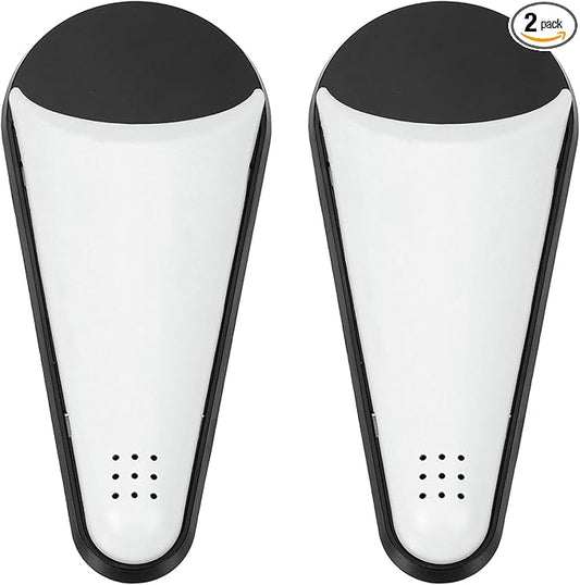 uxcell 2Pcs Magnetic Scissor Holder, Kitchen Scissors Holder with Magnetic Adsorption Drainage Holes Detachable Shears for Kitchen Refrigerator Organization, White Black