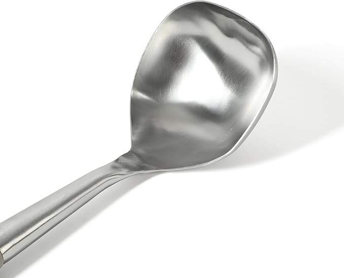 Calphalon Edge Stainless Steel Ladle w/Thermoplatic Rubber- Taupe