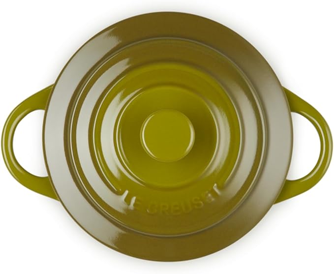 Le Creuset Stoneware Mini Round Cocotte, 8 oz., Olive (Pack of 6)