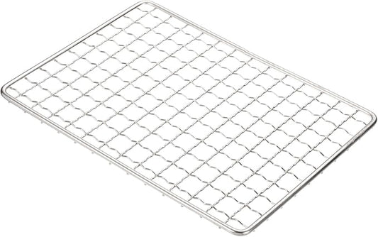 uxcell Cooling Racks, 9.8" x 11.8" Stainless Steel Barbecue BBQ Grill Net Mesh Rack Grate for Cooking, Roasting, Grilling, Oven & Dishwasher Safe, Silver
