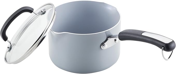 Farberware EcoAdvantage Ceramic Nonstick Cookware/Pots and Pans Set, 13 Piece - Gray