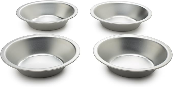 Fox Run Pie Pan Set, Tin-Plated Steel, 5-Inch, 4-Piece